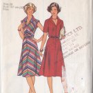 Ladylike Retro 70s Day Dress Size 20 Uncut Style 1808 Secretary Indie Chic Vintage Bias Collar Dress