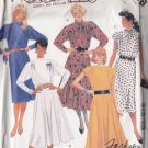 Indie Secretary Retro 80s Dress Size 12-16 Uncut McCall's 3278 Feminine Fitted Flared Scarf Pleats