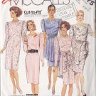 Feminine Flirty 80s Cocktail Dress Size 8-12 Uncut McCall's 3475 Peplum Apron Sash Pretty Retro Chic
