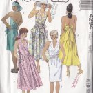 Fun Sexy 80s Halter Dress Size 10-12 Uncut McCall's 4294 Full Gathered Rockabilly Fitted Slim Skirt
