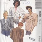 Boxy Double Breasted Masculine Jacket Size 6 Uncut McCall's 4684 Women's Power Glam Retro Jacket