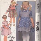 Sweet 80s Girl's Princess Dress Size 5 Uncut McCall's 8626 Bows Ruffles and Lace Puffy Full Skirt