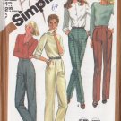 Women's Classic Formal Dressy Trousers Size 14 Uncut Simplicity 5205 Tapered Straight Pleated Pants