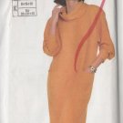 Mod Stylish 80s Knit Dress Size 8-12 Uncut Simplicity 7709 Retro Power Glam Cowl Bold Shoulder Pads