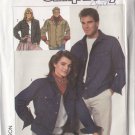 Unisex Denim Cowboy Western Jacket Size M Uncut Simplicity 8177 His and Hers Casual Weekend Topper