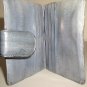 Glossy Grey Eel Skin Cardholder Credit Business Card Wallet Lovely Vintage Mod Chic Made in Korea