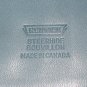 Smooth Leather Steel Blue Checkbook Clutch Wallet Classic Elegant Mod Retro Made in Canada Renwick