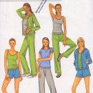 Yoga Jogging Running Workout Wear Size L-XL Uncut Butterick 4198 Trendy Sporty Casual Lounge Outfit