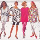 Loose Pullover Top and Knit Leggings Size L-XL Uncut Butterick 6659 Fun Casual Blossom Tunic Tights