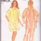 Silky Comfortable Pajamas Sleep Wear Size 14-26 Uncut New Look 6302 Satin Rayon PJs Shorts Pattern