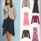 Sophisticated Femme Chic Dress Suit Size 6-16 Uncut New Look 6402 Elegant Empire Waist Dress Jacket