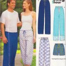 Unisex Elastic Waist Lounge Pants Sz Xs-XL New Look Sewing Pattern 6764 Casual Pajama Sleep Shorts