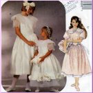 Flower Girl Bridesmaid Dress Size 7-10 McCall's Sewing Pattern 6860 Gathered Skirt Peter Pan Collar