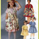 Girls' Casual Summer Dress Pinafore Size 6-8 McCall's Sewing Pattern 7585 Charming Playtime Dress