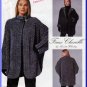 Loose Fitting Faux Chenille Jacket Size 6-24 Uncut McCall's 8528 Textured Reversible Cloak Cardigan