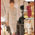 Mother-of-the-Bride Sophisticated Dress Skirt Suit Size 14 Uncut McCall's 9283 Elegant Formal Outfit