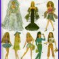 Trendy Clothing 11.5" Dolls Simplicity Sewing Pattern 4719 Evening Bridal Gown Summer Dresses