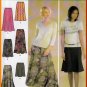 Fluttery Flowing Gored Tulip Skirt Size 6-12 Uncut Simplicity 4881 Bias Cut Feminine Flirty Stylish