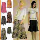 Fluttery Flowing Gored Tulip Skirt Size 6-12 Uncut Simplicity 4881 Bias Cut Feminine Flirty Stylish