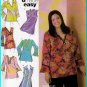Pullover V-neck Hippy Tunics Plus Size 18W-24W Uncut Simplicity 4968 Feminine Easy Tops Khaliah Ali