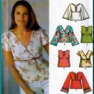 Boho Mod Chic Pullover Tops Size 8-14 Uncut Simplicity 5099 Hippy Bell Sleeves Empire Bodice Gathers
