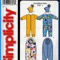 Infants' Bunting Hat Romper Set Size XXS-L Simplicity Sewing Pattern 5852 Cozy Fleece Charming Toque
