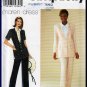 Elegant Embellished Jacket and Pants Size 12-16 Uncut Simplicity 7334 Neat Mock Blouse Collar Front