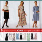 Design Your Own Empire Bodice Dress Size 16-20 Uncut Simplicity 7455 Classic Round Neck Flared Skirt
