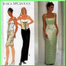 Alluring Bustier Top and Skirt Size 16-20 Uncut Simplicity 7637 Elegant Glamour Jessica McClintock