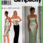 Alluring Bustier Top and Skirt Size 16-20 Uncut Simplicity 7637 Elegant Glamour Jessica McClintock