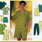Chic Jumpsuit Top Vest Pants Shorts Plus Size 18W-24W Uncut Simplicity 7673 Flattering Full Figure