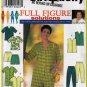 Chic Jumpsuit Top Vest Pants Shorts Plus Size 18W-24W Uncut Simplicity 7673 Flattering Full Figure