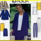 Easy Chic 3-Hour Separates Outfit Size L-XL Uncut Simplicity 7973 Basic Cardigan Tank Top Skirt Pant