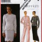 Sophisticated Ladylike Skirt or Pants Suit Size 6-10 Uncut Simplicity 8519 Scallop Hem Fitted Jacket