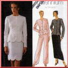 Scalloped Hem Fitted Jacket and Skirt Suit Size 12-16 Uncut Simplicity 8519 Feminine Elegant Stylish