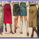 CUT Vintage 70s Women's Jiffy Skirts Size 16 Simplicity 9099 Simple-to-Sew Classic Skirts 3 Lengths