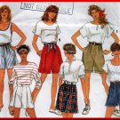 CUT Women's Casual Summer Pleated Shorts Sz 10-16 Simplicity 7845 Relaxed Basic 90s Sport Beach Wear