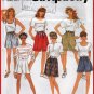 CUT Women's Casual Summer Pleated Shorts Sz 10-16 Simplicity 7845 Relaxed Basic 90s Sport Beach Wear