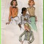 Elegant Vintage Ladylike Blouses Sz 12 Uncut Butterick 6525 Professional Button Shirts Retro Bow Tie