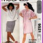 Retro 80s Knit Wear Separates Sz 12-16 Uncut McCall's 9521 Dress Skirt and Top Bubblegum Vintage Set