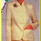 Women's Professional Office Skirt Suit Sz 12-16 Uncut Simplicity 6281 Retro Funnel Neckline Jacket