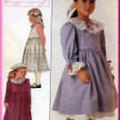 Sweet Girl's Dress Petticoat and Coat Sz 6 Uncut Simplicity 8191 Retro 80s Lillian August Collection