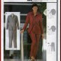 Elegant Basic Women's Office Pantsuit Sz 8-16 Uncut Burda 2682 Button or Zipper Front Collar Jacket