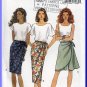 Women's Mock Sarong Skirt and Skort Sz 6-10 Uncut Butterick 6715 Pretty Tropical Cruise Holiday Wear