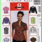 Chic Princess Seamed Women's Tops Size 12-16 Uncut McCall's 2037 Mandarin Wing Collar Simple Basics