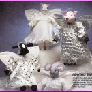 Heavenly Angel Wing Dolls Clothes McCall's Sewing Pattern 6075 Pig Cat Mouse Cow Stuffed Animal Toy