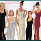 Sexy Glam Slim Evening Gown Sz 10-14 Uncut McCall's 8684 Princess Seams Scoop Neck Sweetheart Halter