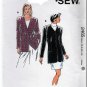 Women's Classic Tailored Jacket Topper Sz Xs-XL Uncut Kwik Sew 2465 Semi-fitted V-neck Princess Seam