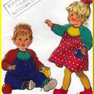 Cute Dress and Romper for Babies Sz 3MO-24MO Uncut Style Sewing Pattern 1805 Charming Casual Outfit