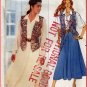 Women's Flowing Skirt Blouse and Vest Sz 6-10 Uncut Butterick 4591 Retro 90s Fitted Lined Waistcoat